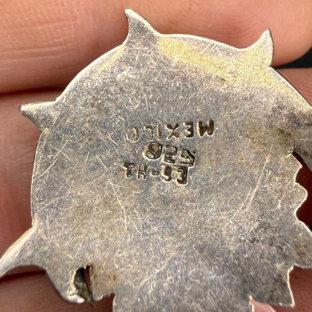 Vintage Taxco Mexico 925 Sun Moon Pendant Celestial - Picture 5 of 8